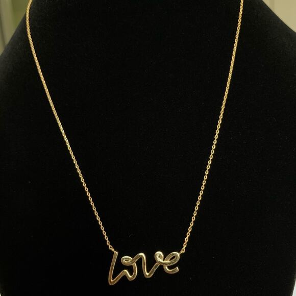 Calligraphy LOVE Necklace - Picture 3 of 4